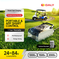 Chargeur de batterie au lithium DALY 36V, tension et courant de sortie réglables 5A~45A pour batterie LiFePO4 10S, batterie NMC 12S, étanche IP67
