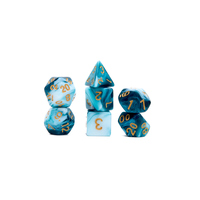 Usine OEM ODM, fabrication sur mesure, vente en gros, dés en plastique à double couleur, jeu de dés polyédriques DND pour jeu de rôle Dungeon and Dragons