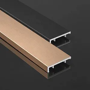 Modern Baseboard Stainless Steel Baseboard Metal Molding Stainless Steel Wall Edge Line Baseboard