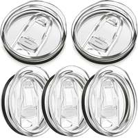 Couvercles de remplacement pour gobelets fins de 20 oz, couvercles en plastique anti-éclaboussures, couvercles anti-déversement pour gobelets fins