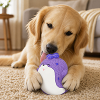 Jouet à mâcher couineur pour chien en latex naturel, forme léopard myrtille moderne, pour le nettoyage des dents, jouet de dentition souple pour petits/moyens chiens