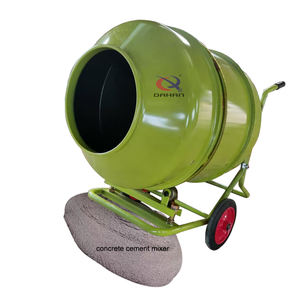 Mezcladora de Cemento Eléctrica Portátil, Mezcladora de Tambor Rotatorio Pequeña con Ruedas - Product Image 2