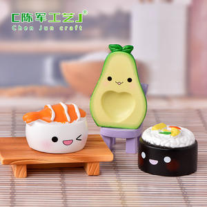 Adornos de musgo y suculentas para micropaisajes Weij, muñecos de ambiente, <span class=keywords><strong>sushi</strong></span> de aguacate, pequeños accesorios de dibujos animados, artesanías de resina - Product Image 4