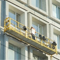 Plataforma Suspendida de Acero Pintado ZLP500, Plataforma Colgante de 500 kg para Construcción