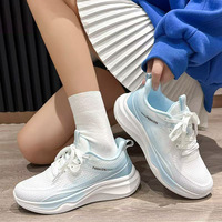 Ergonomische Tennisschuhe für Damen, Sportschuhe mit weicher PVC-Sohle und Stoff-Mesh-Material