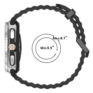 Forwelleny <span class=keywords><strong>Bracelet</strong></span> en silicone de sport pour Galaxy Watch 8 40mm 44mm/8 <span class=keywords><strong>Bracelet</strong></span> de <span class=keywords><strong>montre</strong></span> classique Accessoires - Product Image 5