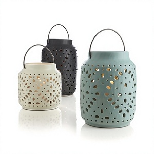 Lanterne artisanale découpée au laser avec poignée pour la décoration de la maison, décoration de mariage, accessoires de jardin, lanterne pour la décoration intérieure - Product Image 2