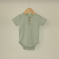 Vêtements pour nouveau-nés et tout-petits en gros, combinaisons, barboteuses, vêtements pour filles et garçons, vêtements unisexes pour bébés, barboteuse côtelée unie