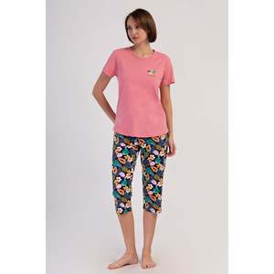 Combinaison de nuit ovale à manches courtes et col rond pour femmes - Product Image 4