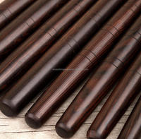 Baguettes de tambour chinoises en ébène massif, modèle Arts Martiaux, pour la danse du lion et le Kung Fu