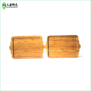 Bamboo serving <b>tray</b>, multi-functional hotel beverage <b>tray</b>, bamboo and wood <b>tea</b> <b>tray</b>, wine glass holder, bamboo household <b>tray</b> - Product Image 1