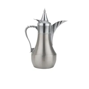Neuer thermoskocher im arabischen Stil aus 304 Edelstahl isoliert leicht tragbarer Kaffeekanne Küchen-Wasserkrug arabische Kaffeekanne