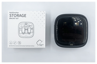Câble de charge rétractable 6-en-1 avec support de téléphone, organisateur de câbles de données portable multifonctionnel avec outil d'éjection de carte SIM et porte-cartes