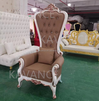 Fauteuil de luxe bon marché pour le trône fauteuil de pédicure en bois