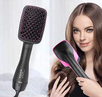 Sèche-cheveux ionique professionnel à massage chaud, avec flux d'air concentré, vent froid et chaud pour une coiffure de salon exquise et durable