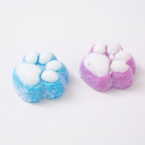 Soft Silicone <b>Plush</b> <b>Cat</b> Paw Squeeze Toy Essential Stress Relief Gift for Children's Party - Product Image 2