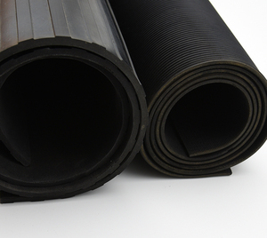 Tấm thảm cao su chống trơn trượt, chống dầu, dùng cho nhà để xe, xưởng, cuộn thảm cao su chống trơn 5mm có gân - Product Image 2