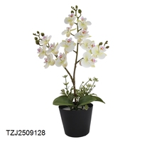 Plante artificielle en pot de haute qualité Tizen, orchidée artificielle, bonsaï d'orchidée avec pot, fleurs artificielles, plantes