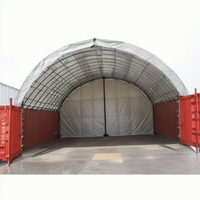 Abri de conteneur d'usine tente de conteneur de 20 pieds 40 pieds Tente de conteneur robuste en PVC en vente Tente de stockage de grande qualité en plein air