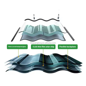 La plupart des panneaux solaires flottants en tuiles métalliques noires et grises avec revêtement en pierre, type Metro Shingles Classic Tile - Product Image 4