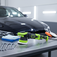 Máquina Pulidora de Autos, Equipo de Detallado de Autos, 120-240V, Disco de Pulido de 5-6 Pulgadas, Máquina Pulidora para Salones de Belleza Automotriz Profesionales