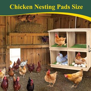 Nido de gallinas de madera de doble capa, 27.6x14x26 pulgadas, jaula ecológica para la puesta de huevos de aves de corral - Product Image 4