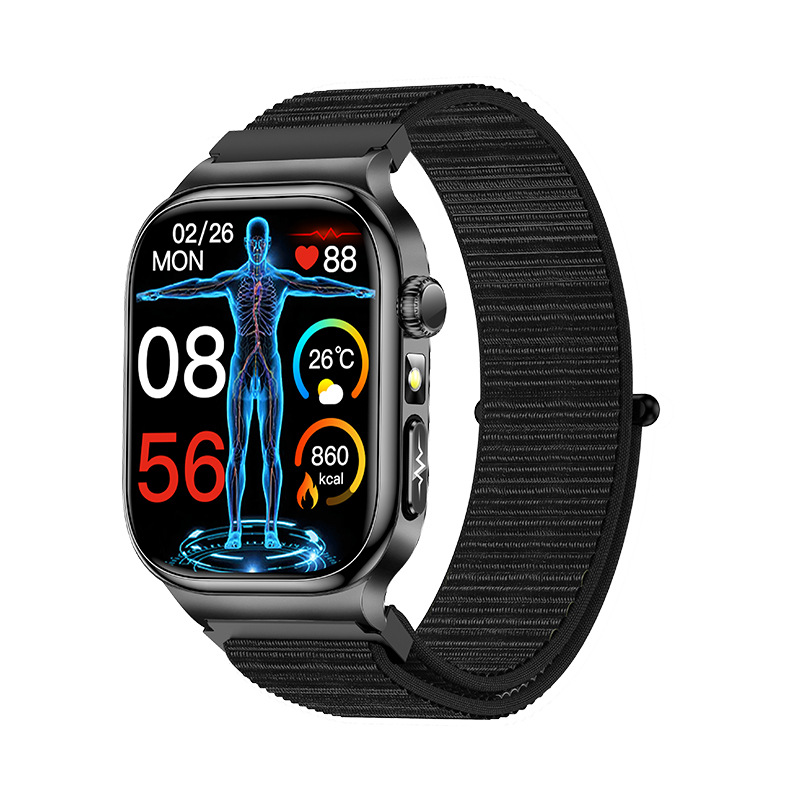Bracelet de montre en nylon noir