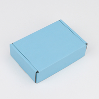 Petite boîte d'emballage d'expédition de luxe personnalisée rose noir papier d'art recyclé carton postal ondulé avec logo pour cadeau