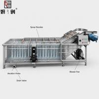 Máquina de Lavado de Pescado y Mariscos de Doble Propósito, Integrada para Desangre y Limpieza, de Acero Inoxidable 304 de Grado Alimenticio, con Certificación HACCP