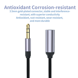 Câble <span class=keywords><strong>audio</strong></span> stéréo de haute qualité 3,5 mm mâle vers femelle, adaptateur <span class=keywords><strong>audio</strong></span> personnalisé <span class=keywords><strong>pour</strong></span> haut-parleur, <span class=keywords><strong>casque</strong></span>, <span class=keywords><strong>rallonge</strong></span> <span class=keywords><strong>pour</strong></span> voiture - Product Image 2