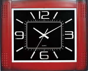 Design rétro alimenté par batterie bureau quartz 3D décoration de la maison numérique tic-tac mouvement libre station carrée <span class=keywords><strong>horloge</strong></span> murale - Product Image 4