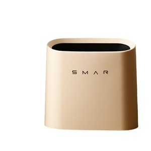 Poubelle ouverte Smar, blanche crème, ronde, pour rangement intérieur, maison, cuisine, salle de bain, salon - Product Image 4