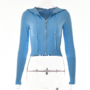 Set Due Pezzi da <span class=keywords><strong>Donna</strong></span> <span class=keywords><strong>in</strong></span> Maglia Moda Autunnale Completo con Felpa con Cappuccio <span class=keywords><strong>Tuta</strong></span> Sportiva <span class=keywords><strong>Pantaloni</strong></span> a Zampa Lavorati a Maglia - Product Image 5