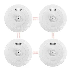 Wholesale Supplier Home Heat Detector Fire Alarm Sensor EN14604 85Db Remote Control Wireless Interlinked Smoke And Heat Alarm