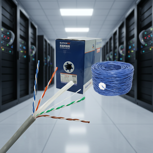 Câble réseau intérieur Cat6 CCA UTP à conducteur en cuivre massif, prix usine, 1000 pieds en vrac, bande passante 550 MHz - Product Image 3