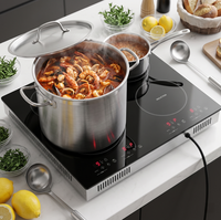 Table de cuisson électrique encastrable/autonome en céramique lisse, plaque à induction, cuisinière électrique sans gaz, fabriquée sur mesure en usine