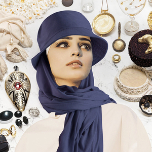 Latest Luxury <b>Chiffon</b> Hijab Shawl <b>Scarf</b> Long Muslim Women Autumn Breathable Lightweight Outdoor Activities Daily Life - Product Image 3
