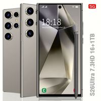Smartphone 5G S26 Ultra 2026, Écran HD 7,3 Pouces, 16 Go + 1 To, Double SIM, Android 15, Deca Core, 120 Hz, Version Globale Français/Espagnol