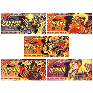 2026 Gran Venta: Billete de Colección Chapado en Oro de 24K con 5 Diseños de Anime Japonés <span class=keywords><strong>Ninja</strong></span> - Product Image 1