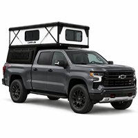 Hiperlion – Auvent de camping pour camionnette 8 pieds de long, panneau sandwich isolé en fibre de verre, coque en aluminium, profil bas, étanche, taille standard