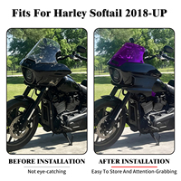 Kit de montage de carénage de phare de moto pour Harley Softail 2018 et modèles ultérieurs Fat Boy Low Rider Breakout Street Bob Heritage