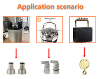 Conector de grifo para elaboración de cerveza, codo de 90 grados para tubo de escape, tuerca hexagonal, arandela, junta, rosca estándar de 5/8 pulgadas, accesorios de bar