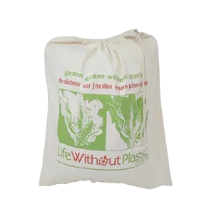 Wholesale Custom Design Printed Unbleached Muslin Bags Available In Various Colors