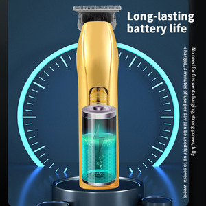 Recortadora de Pelo Inalámbrica para Barbería, 0mm, Cuchillas de Acero Inoxidable, Afeitadora Profesional Eléctrica con Carga USB - Product Image 5
