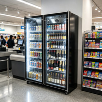 Réfrigérateurs de Luxe Commerciaux pour Boissons, Vitrines Réfrigérées, Réfrigérateurs à Vin en Verre, Meubles Bar à Vin pour Supermarchés et Clubs