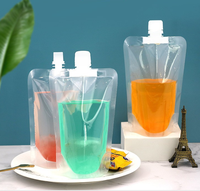 Impression claire personnalisée 30ml 50ml 100ml 200ml 300ml 500ml 1L 6oz 8oz 12oz 16oz sac de poche portable Doypack jus liquides