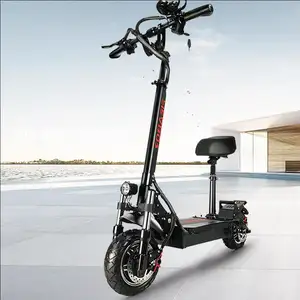 EU overseas warehouse spot Q08 plus 1200w 2400w single and double drive hydraulic electric scooter with seat