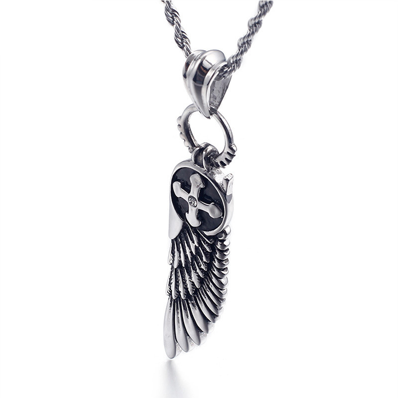 日本未入荷 666999 - “bleeding wing”tattoo cross necklace 日本未入荷 666999 - “bleeding wing”tattoo cross necklace