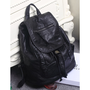 Fashion PU Leather <b>Backpack</b> Casual Large Capacity College Wind Travel <b>Student</b> Bag Handbag - Product Image 4