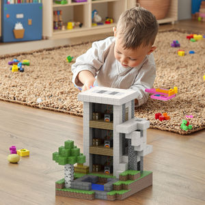 Vente en gros Puzzle éducatif <span class=keywords><strong>Montessori</strong></span> personnalisé Briques magnétiques en plastique Jeux de construction magnétiques pour enfants - Product Image 3